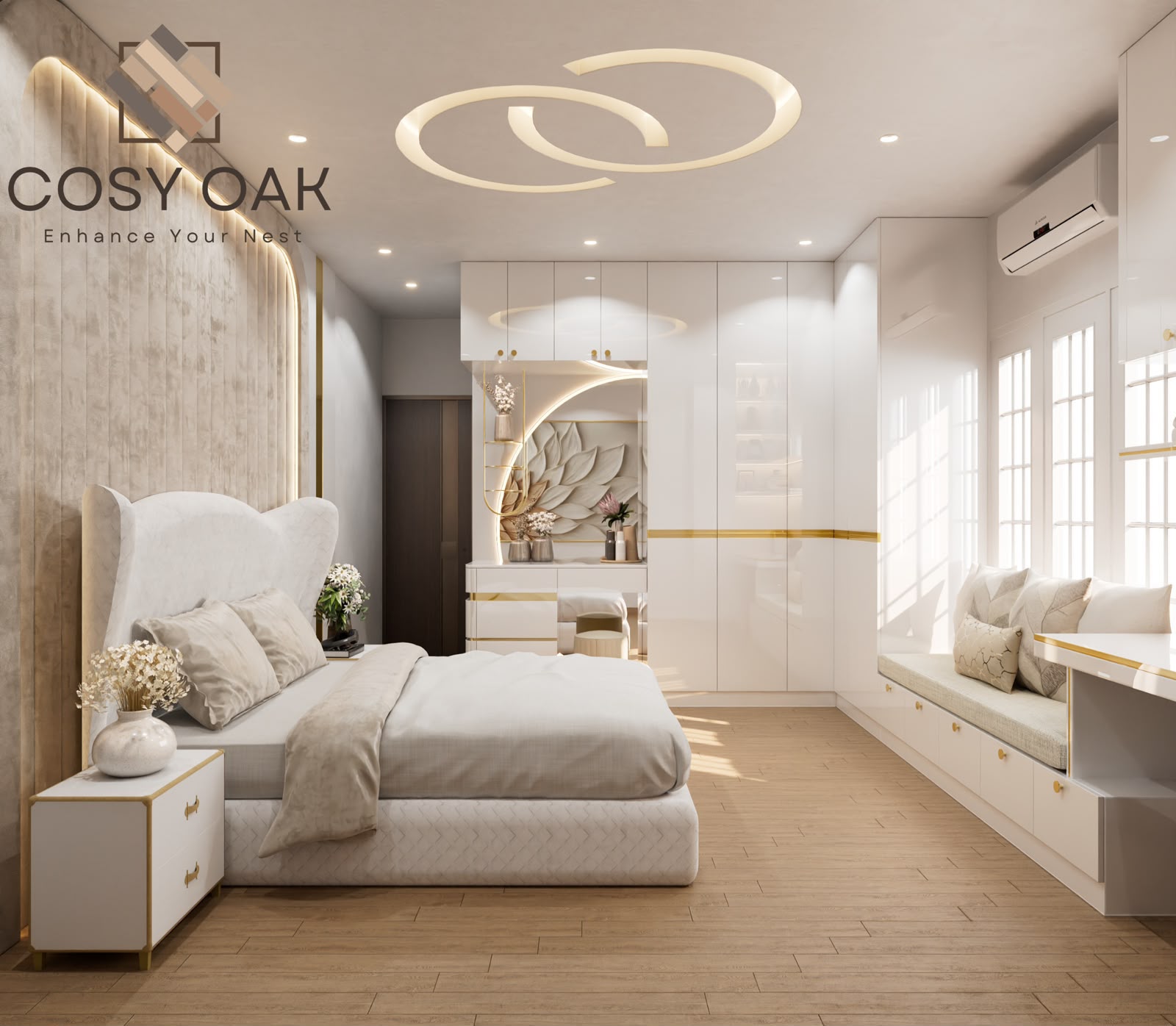Cosy Oak executed work glimpse three